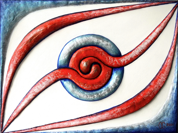 An iron wave, 80×60 cm, 2022, Brussels