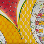 Love diptych. The female nature and male nature, 115×75 cm, 2021, Brussels