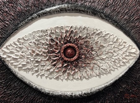 Autumn 80×60, 2024, plaster and acrylic on canvas