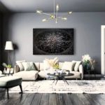 Explosion of Silence 115×75, 2025, plaster and acrylic on canvas