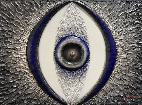 Mystery of Life 80×60, 2024, plaster and acrylic on canvas