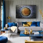 Ode to the Sun 120×80, plaster and acrylic on canvas