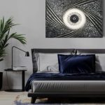 Silence 80×60, 2024, plaster and acrylic on canvas